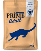137.3319   PRIME пауч 100г Кусочки из ягненка в бульоне, для кошек (уп24)