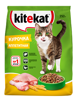 Kitekat корм для взрослых кошек, с курочкой аппетитной