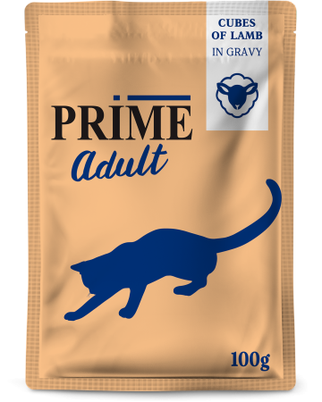 137.3319   PRIME пауч 100г Кусочки из ягненка в бульоне, для кошек (уп24)