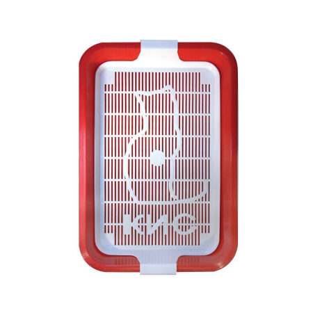 ZooExpress Кис туалет для кошек, с сеткой 38,5x26,5x6,5 см