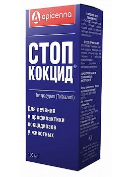 Apicenna Стоп-Кокцид препарат для животных, для лечения и профилактики кокцидозов