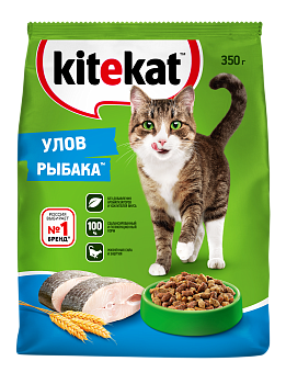 Kitekat корм для взрослых кошек, улов рыбака