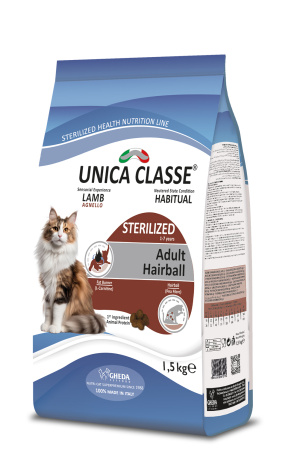 3D-Unica Classe STERILIZED Adult Hairball LAMB 1,5kg
