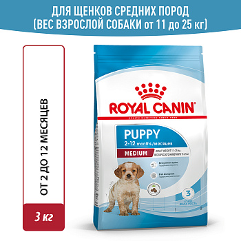 Royal Canin корм для щенков средних пород