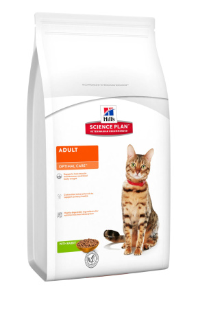 Hill's Science Plan Feline Adult Optimal Care with Rabbit
