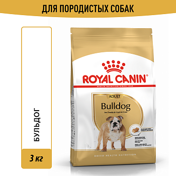 Royal Canin корм для взрослых собак породы Бульдог